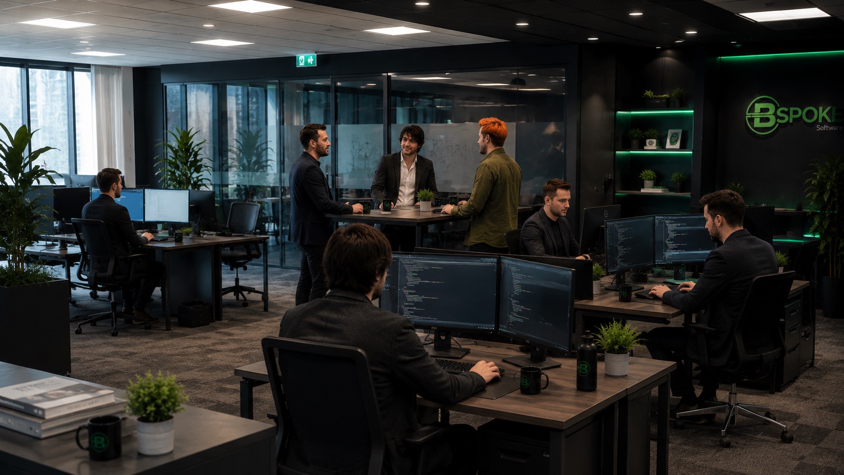BSPOKE team in the office